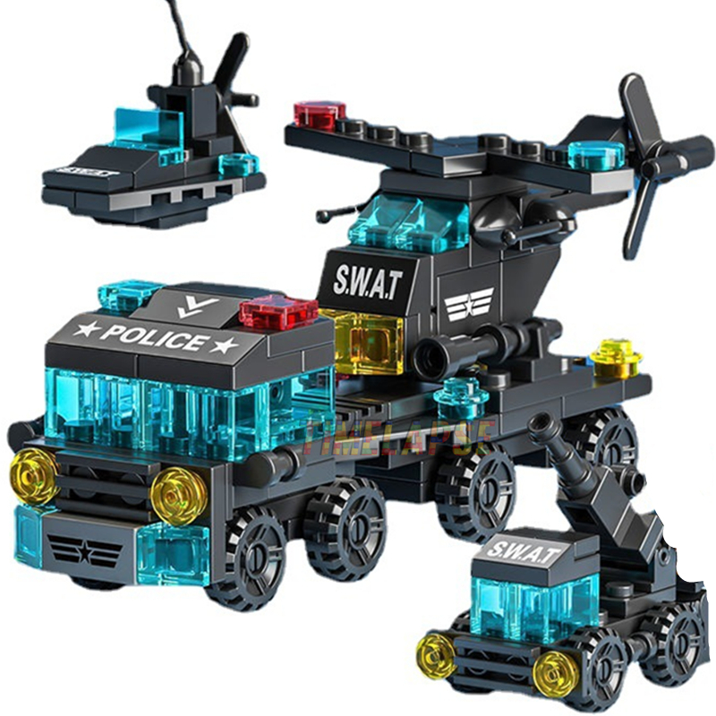 Model Kit Lamborghini - 6in1 NEUE Spezielle Polizei Abschleppwagen Flugzeuge