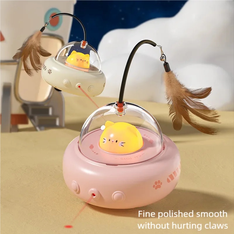 Model Kit Ufo - Elektrisches UFO Smart Teaser Katzenspielzeug mit