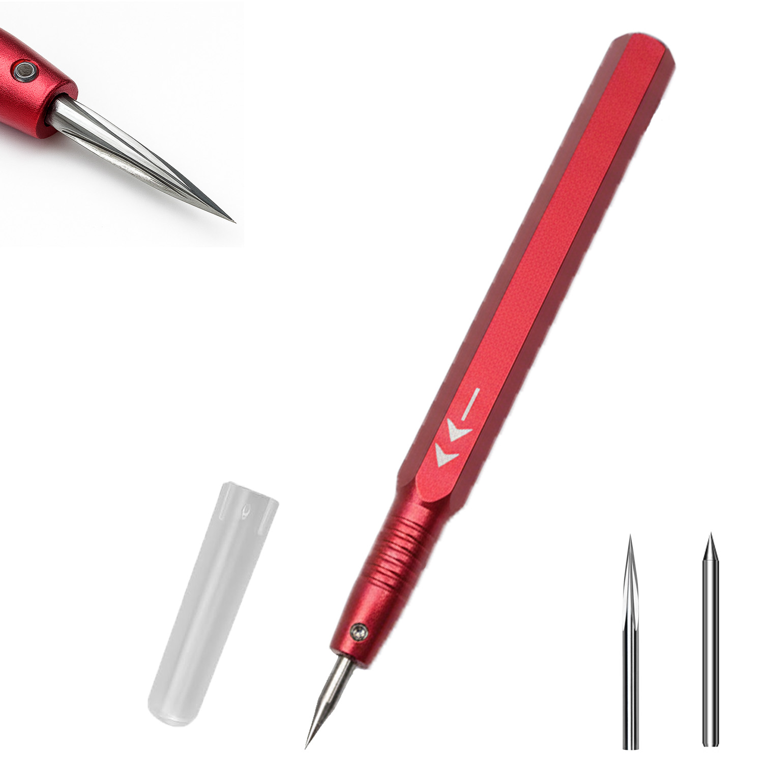 Model Kit Perfect Grade - Modell-Anreißwerkzeug-Set mit Anreißnadel und dreieckigem Schaber