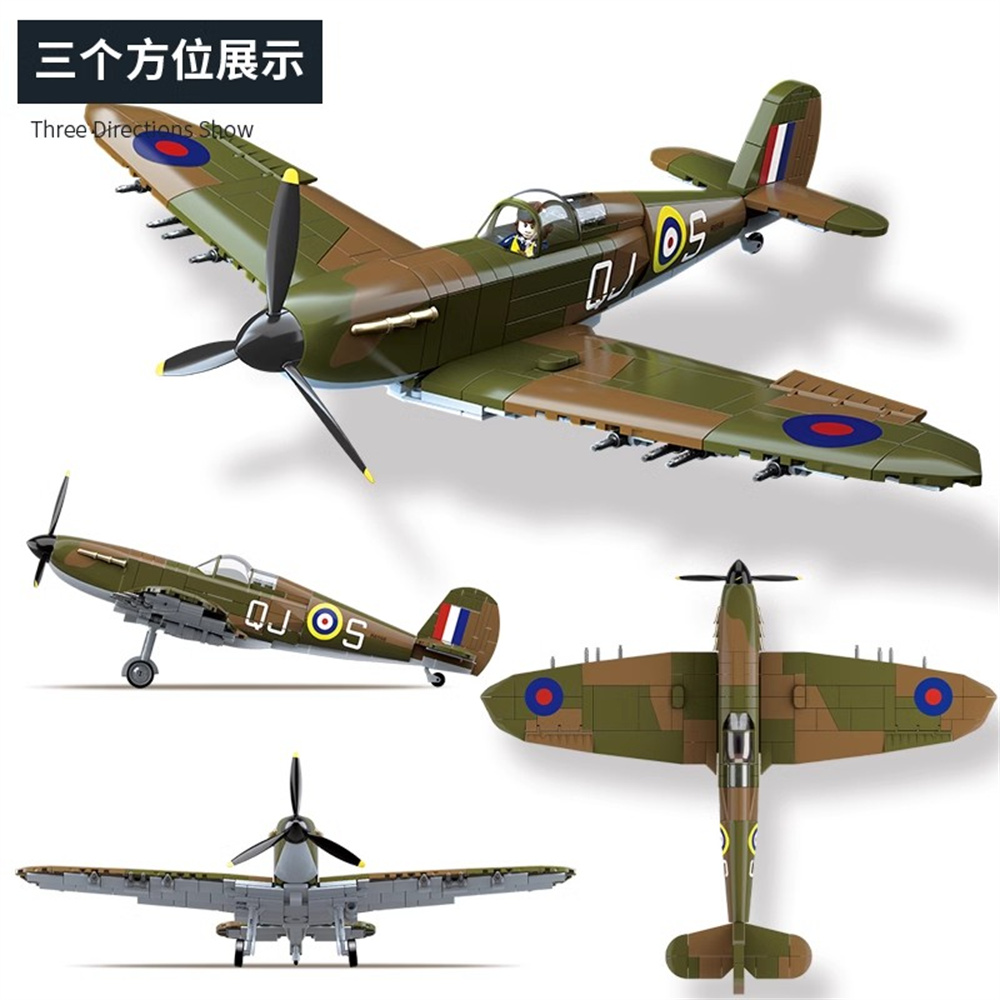 Model Kit Spitfire - Weltkriegsarmee Militärsoldaten SWAT UK: Spitfire Fighter