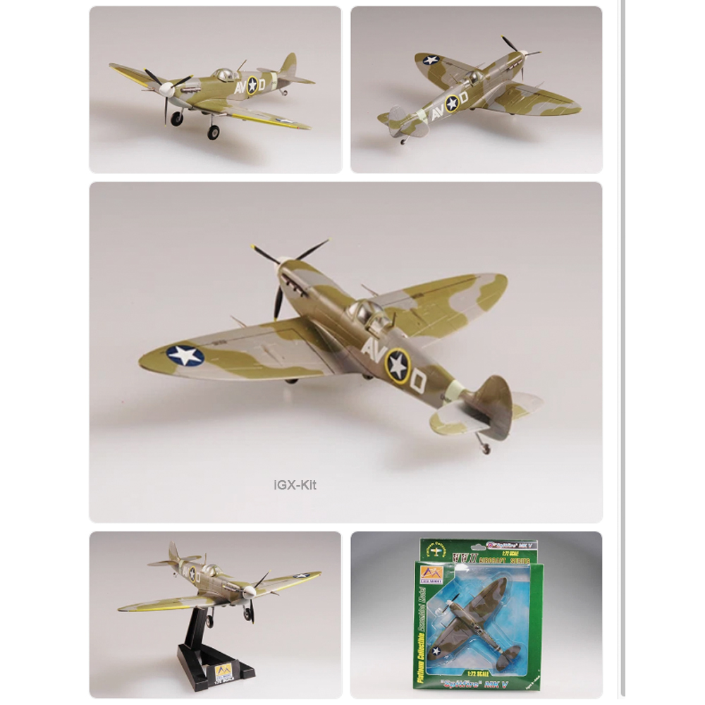Model Kit Spitfire - Easymodel 37215, Maßstab 1:72, WWII USAAF