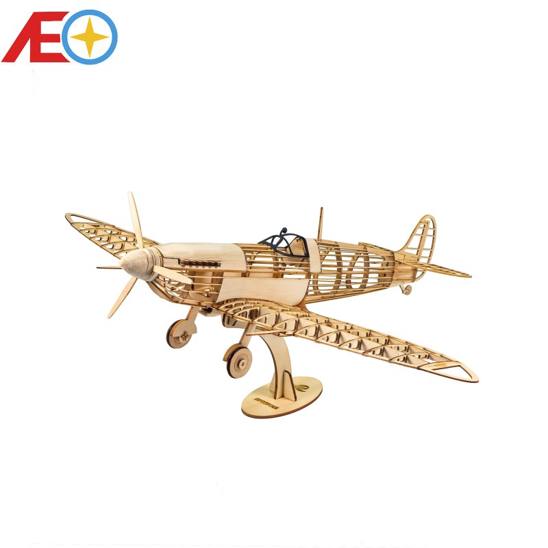 Model Kit Spitfire - AEORC VX18 1:25 Spitfire Kampfflugzeug RC-Flugzeug
