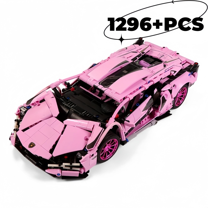 Model Kit Lamborghini - 1296 + PCS Technische Rosa Lamborghinied