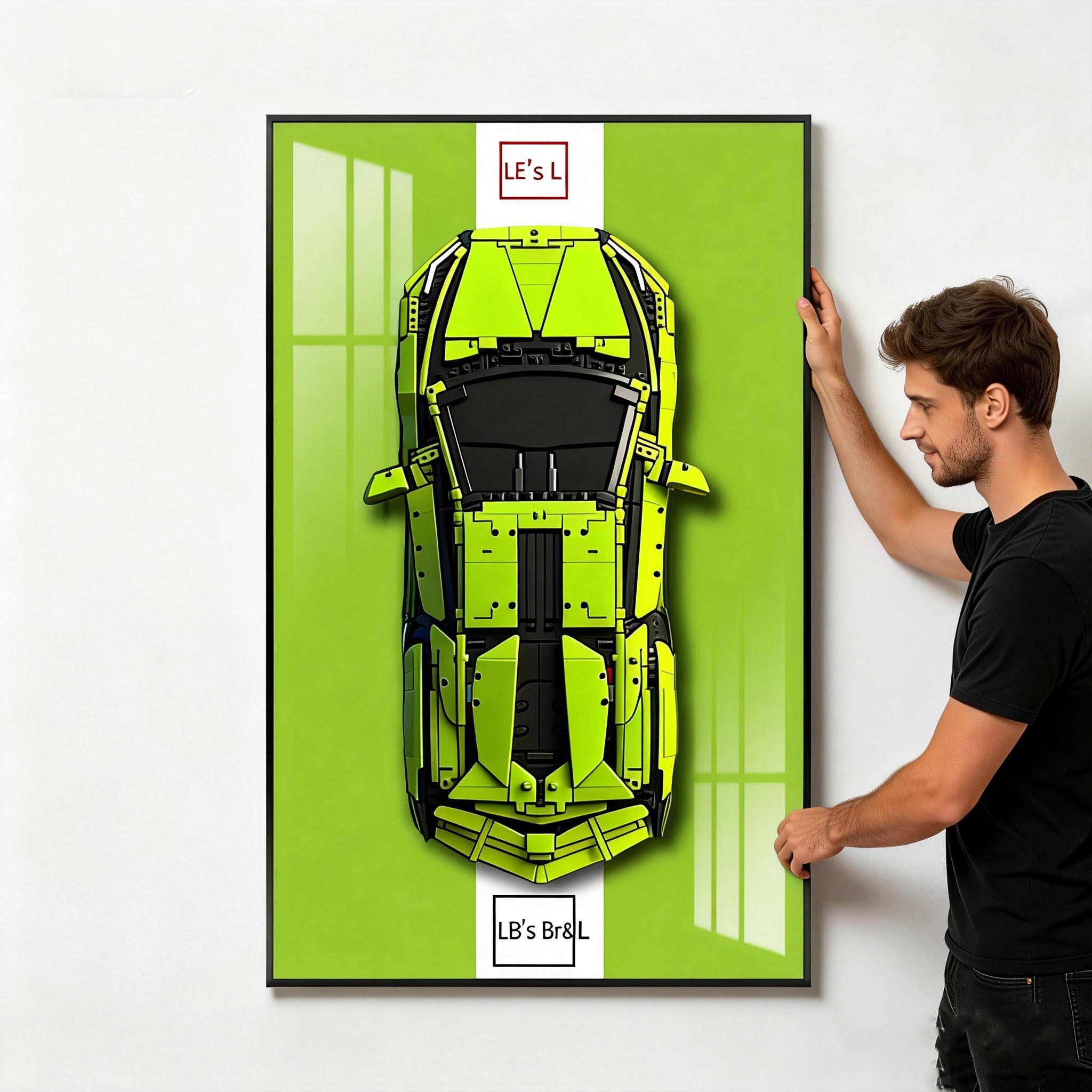 Model Kit Lamborghini - Display-Wandhalterung für LEGO 42115 Modell, Wandhalterung
