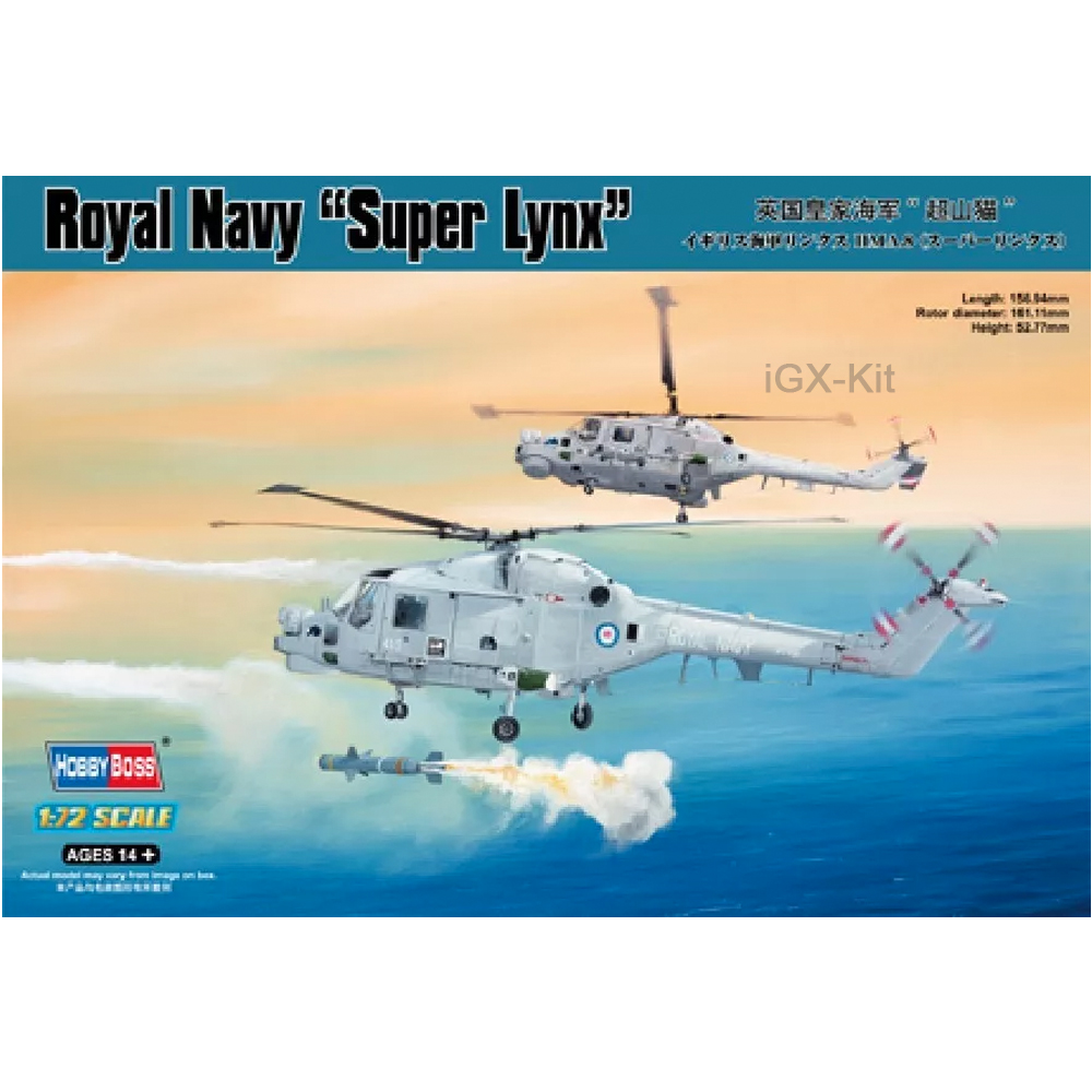 Model Kit Lynx - HobbyBoss 87238 1/72 Maßstab Royal Navy