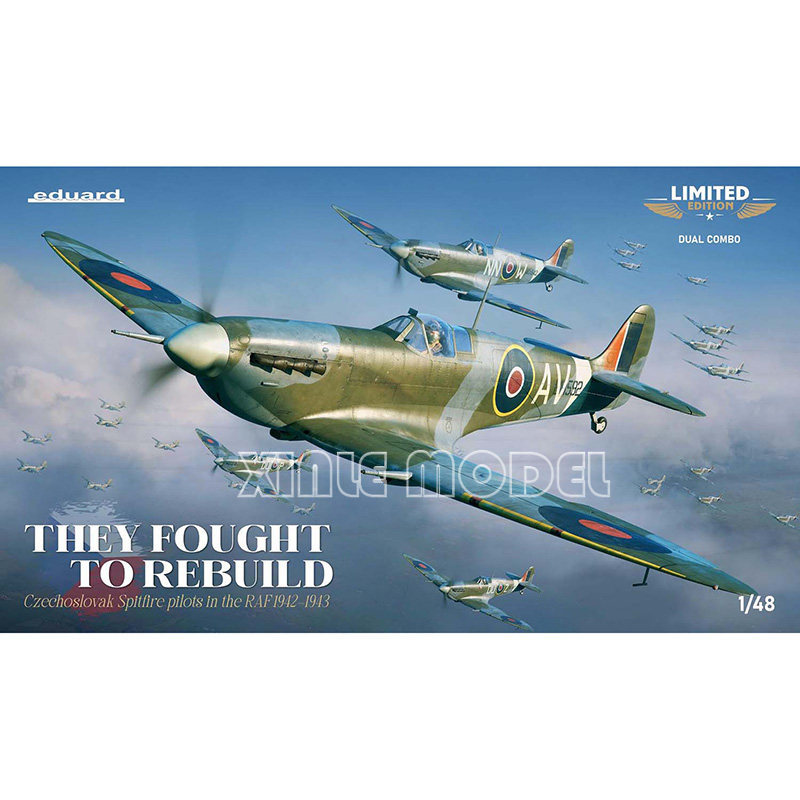 Model Kit Spitfire - Eduard Plastik-Bausatz für Flugzeugmodelle 11180 Tschechoslowakische