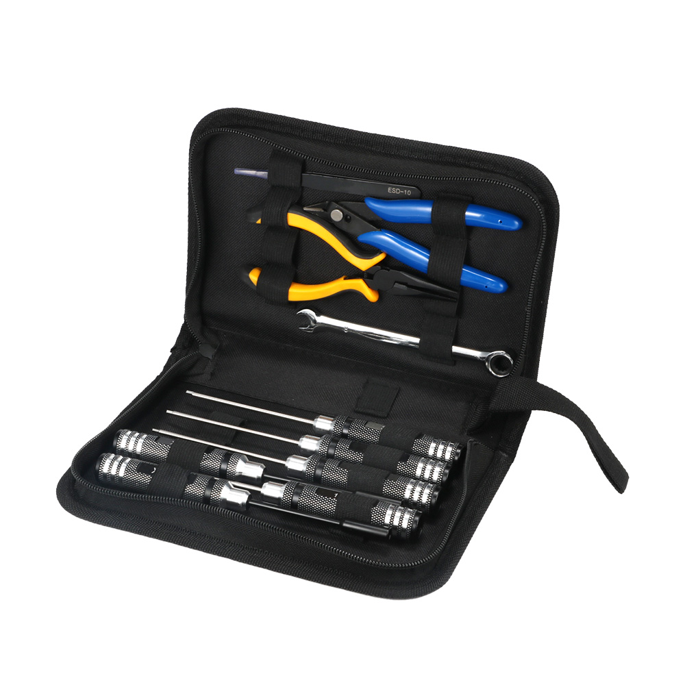 Model Kit Perfect Grade - 10-teiliges 10-in-1 FPV-Drohnen RC-Werkzeugset Präzisions-Schraubendreher Zangen