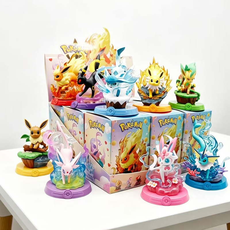 Model Kit Pokemon - 8 verschiedene Pokémon Actionfiguren Pikachu Abenteuer