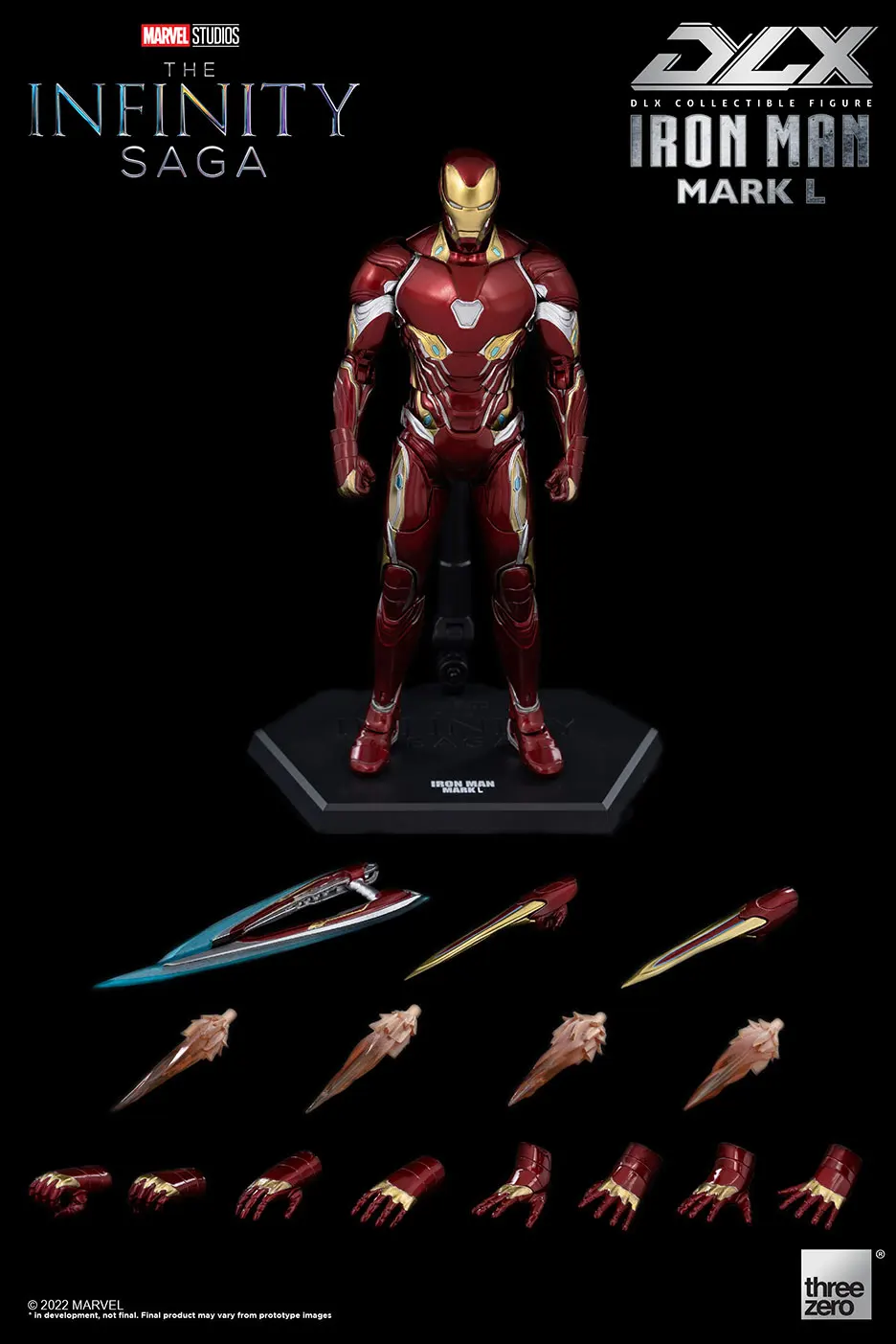Model Kit Iron Man Mark 50 - Original Threezero MK50 The Infinity Saga