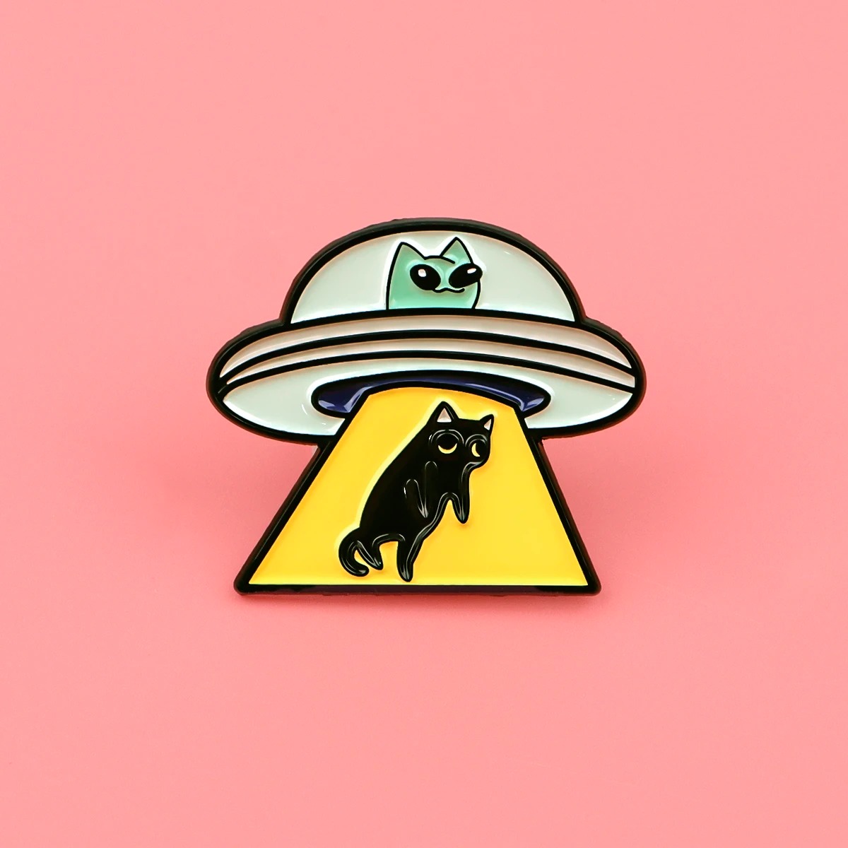 UFO Alien Emaille Pin Schwarze – Model Kit Ufo Bewertung und Preis
