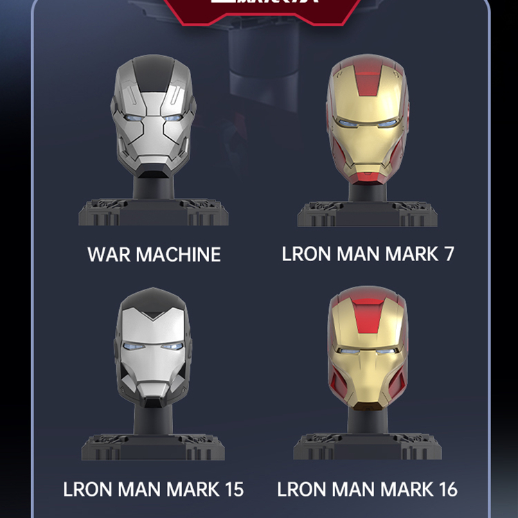 Original Iron Man Helmmaske 9  – Model Kit Iron Man Mark 50 Bewertung und Preis